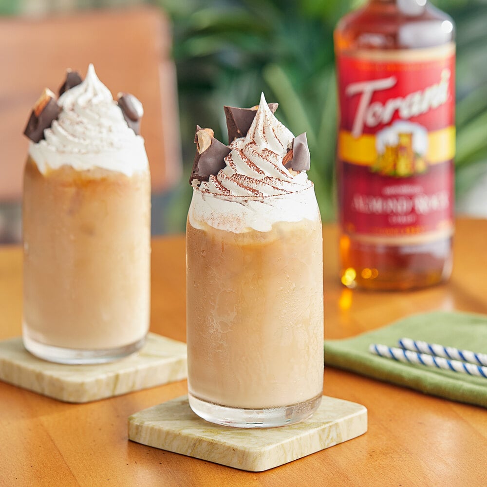 Torani Almond Roca Flavoring Syrup 750 mL Glass Bottle
