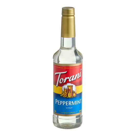 Torani Peppermint Flavoring Syrup 750 ML Plastic Bottle