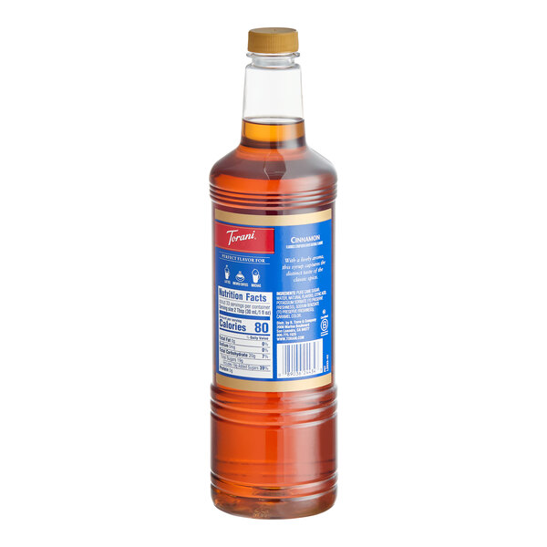Torani Cinnamon Flavoring Syrup Plastic Bottle 1 Liter