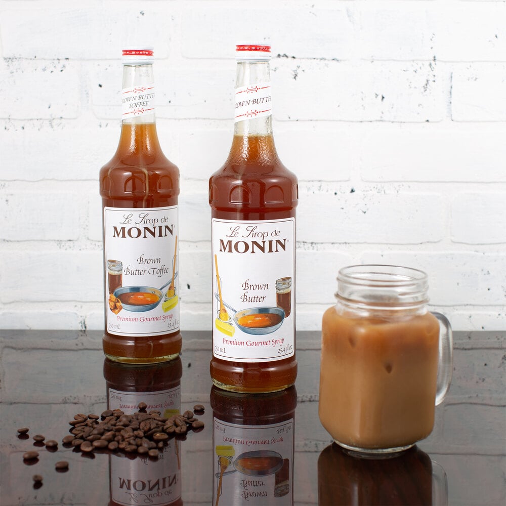 Monin Premium Brown Butter Flavoring Syrup 750 ML