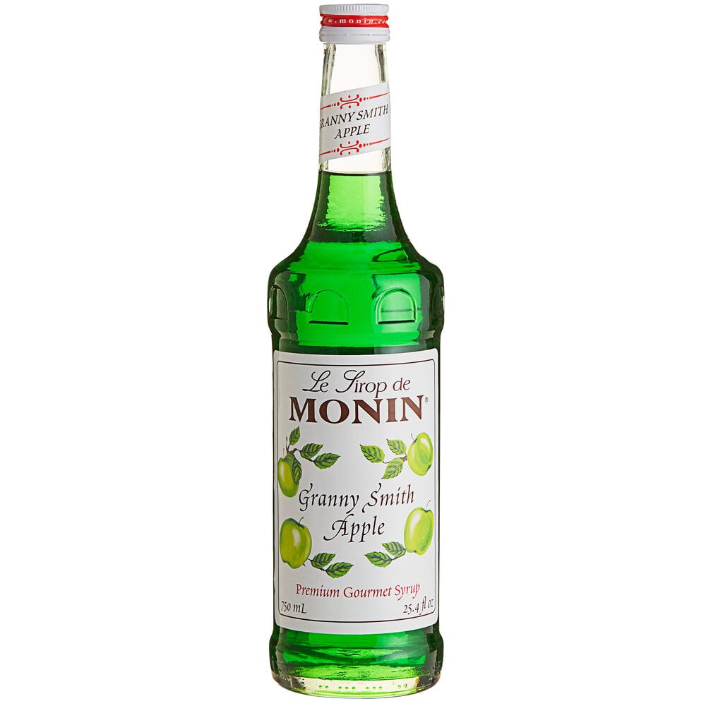 Monin Premium Granny Smith Apple Flavoring / Fruit Syrup 750 ML
