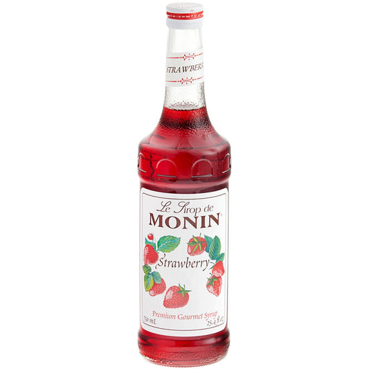 Monin Strawberry Syrup (750 Ml): Shop Webstaurantstore