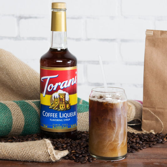 Torani Coffee Liqueur Flavoring Syrup 750 ML Glass Bottle