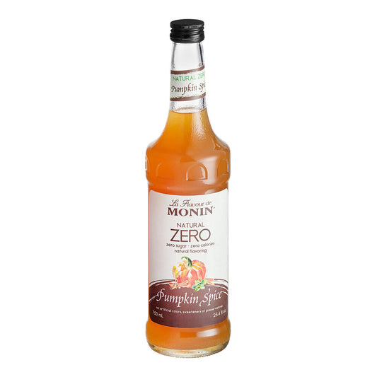 Monin Zero Calorie Natural Pumpkin Spice Flavoring Syrup 750 ML