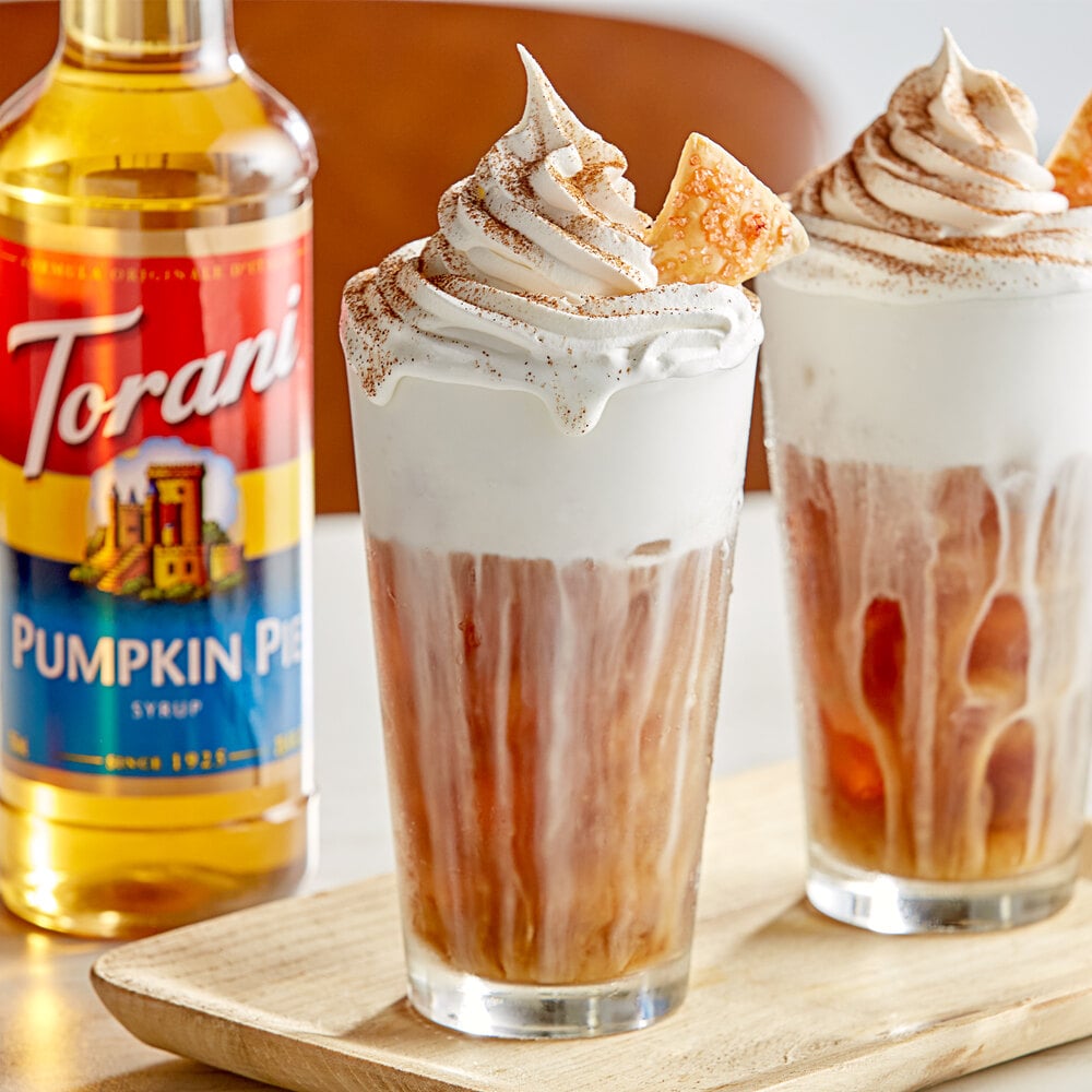 Torani Pumpkin Pie Flavoring Syrup 750 mL Glass Bottle