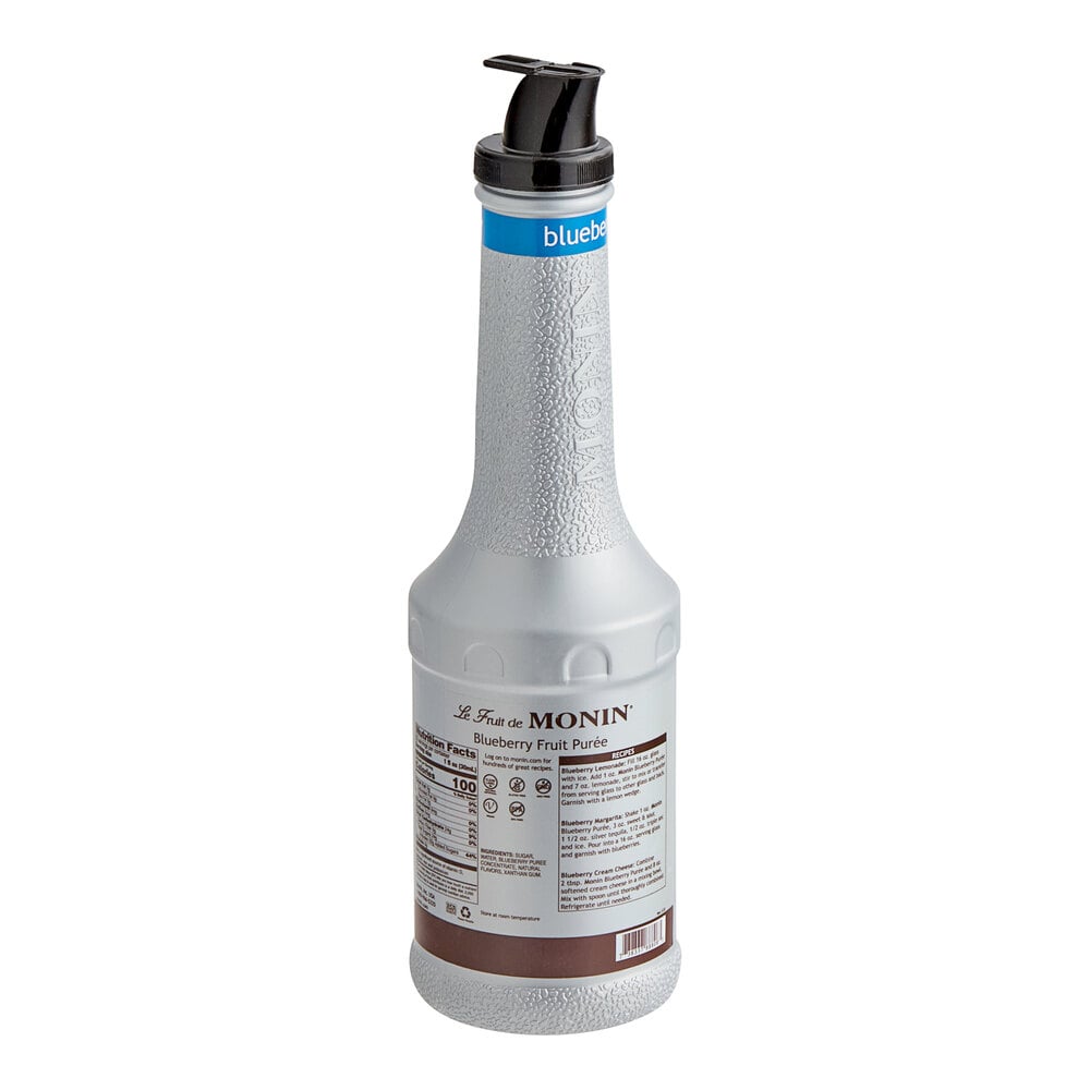 Monin Blueberry Fruit Puree - 1 Liter Bottle