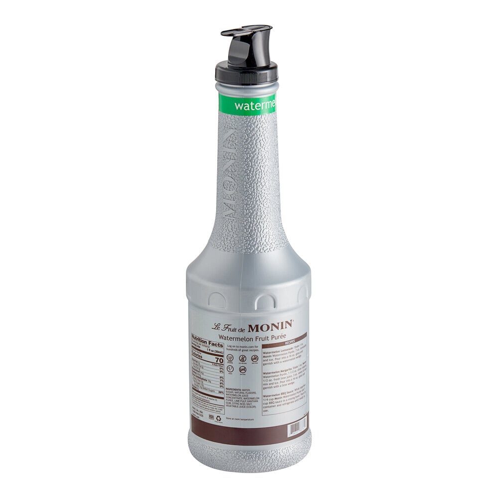 Monin Watermelon Fruit Puree - 1 Liter Bottle