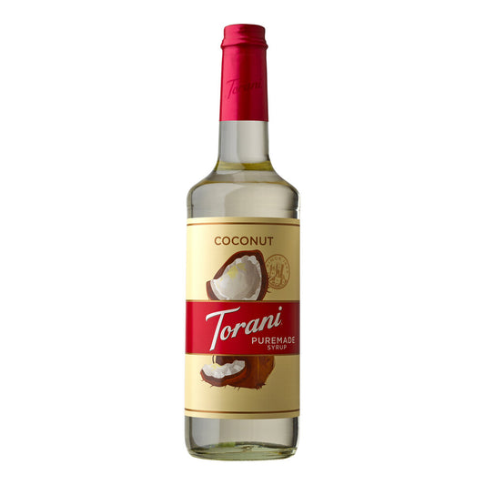 Torani Puremade Coconut Flavoring Syrup 750 ML Glass Bottle