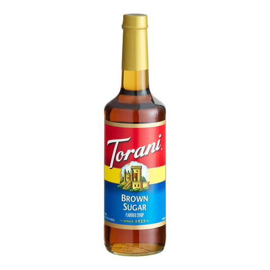 Torani Brown Sugar Flavoring Syrup Glass Bottle 750 mL