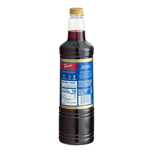 Torani Blackberry Flavoring / Fruit Syrup Plastic Bottle 1 Liter