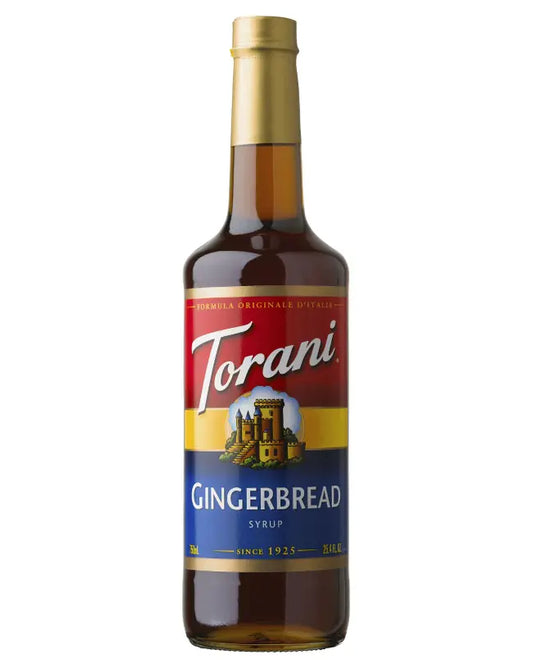 Torani Gingerbread Flavoring Syrup 750 mL Glass Bottle