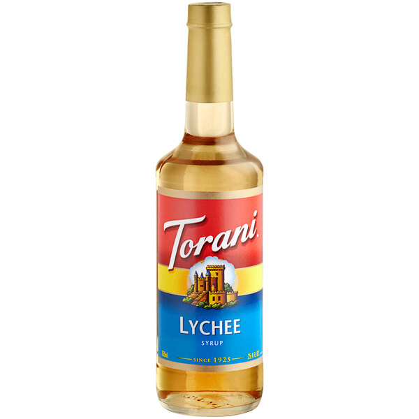 Torani Lychee Flavoring Syrup 750 mL Glass Bottle