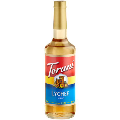 Torani Lychee Flavoring Syrup 750 mL Glass Bottle