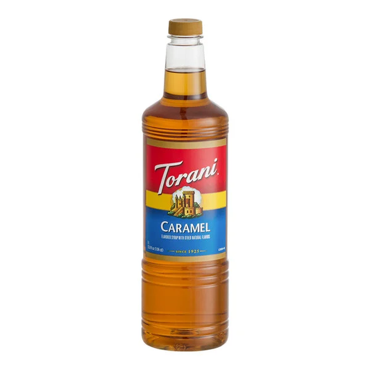 Torani Caramel Flavoring Syrup Plastic Bottle 1 Liter