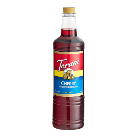 Torani Cherry Flavoring / Fruit Syrup Plastic Bottle 1 Liter