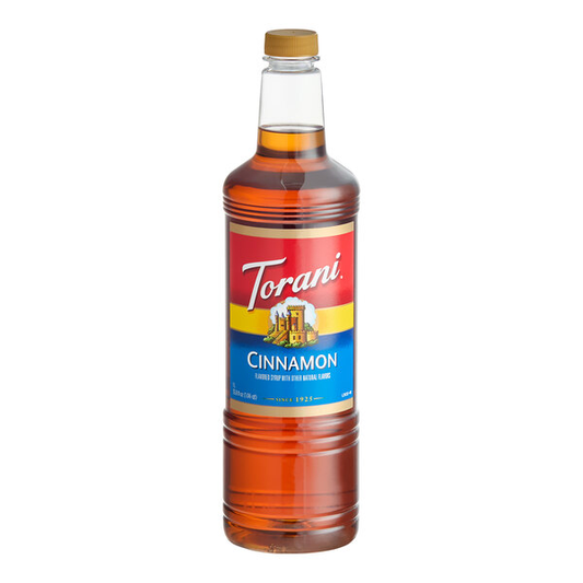 Torani Cinnamon Flavoring Syrup Plastic Bottle 1 Liter