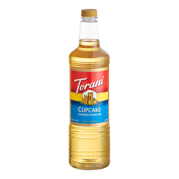 Torani Cupcake Flavoring Syrup Plastic Bottle 1 Liter