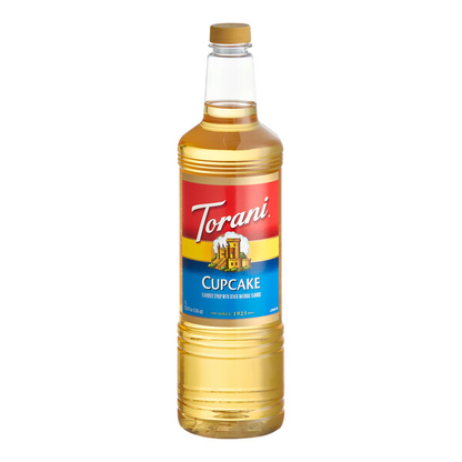 Torani Cupcake Flavoring Syrup Plastic Bottle 1 Liter