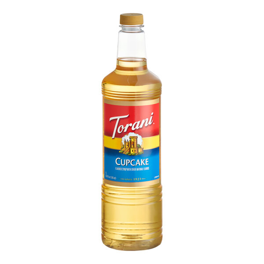 Torani Cupcake Flavoring Syrup Plastic Bottle 1 Liter
